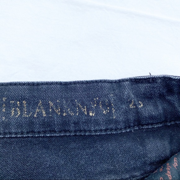 Blank NYC Black Denim Cutoff Frayed Jean Shorts - Picture 4 of 5